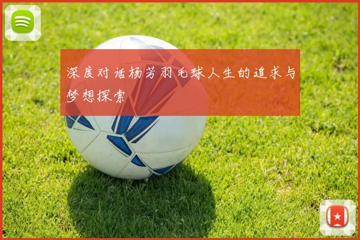 深度对话杨芳羽毛球人生的追求与梦想探索